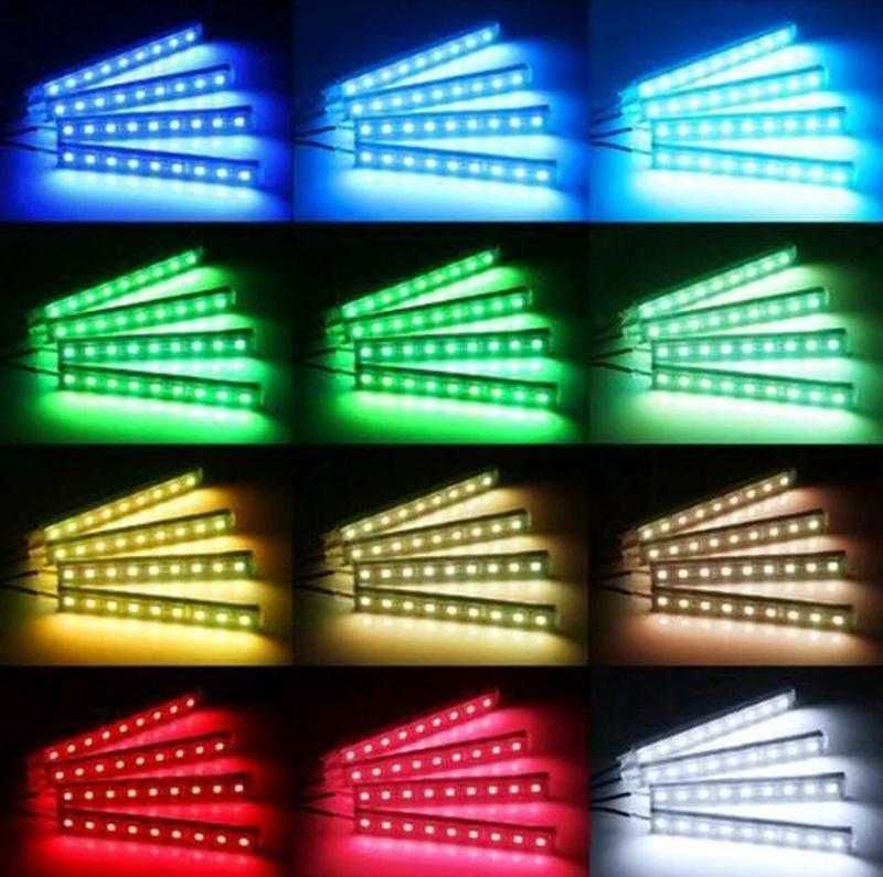 Універсальна RGB led-підсвітка  та керуванням с телефону в авто