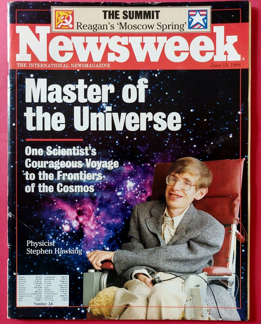 Stephen Hawking / Newsweek 1988