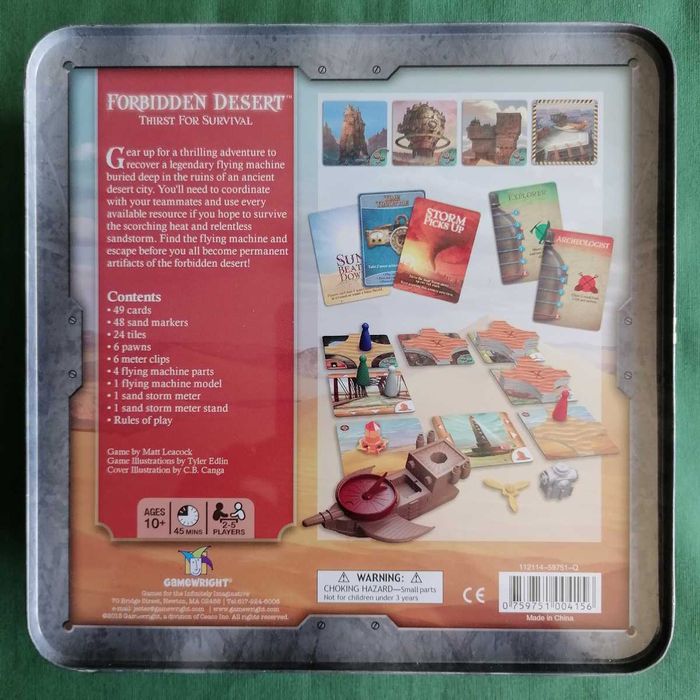 Forbidden Desert - jogo de tabuleiro