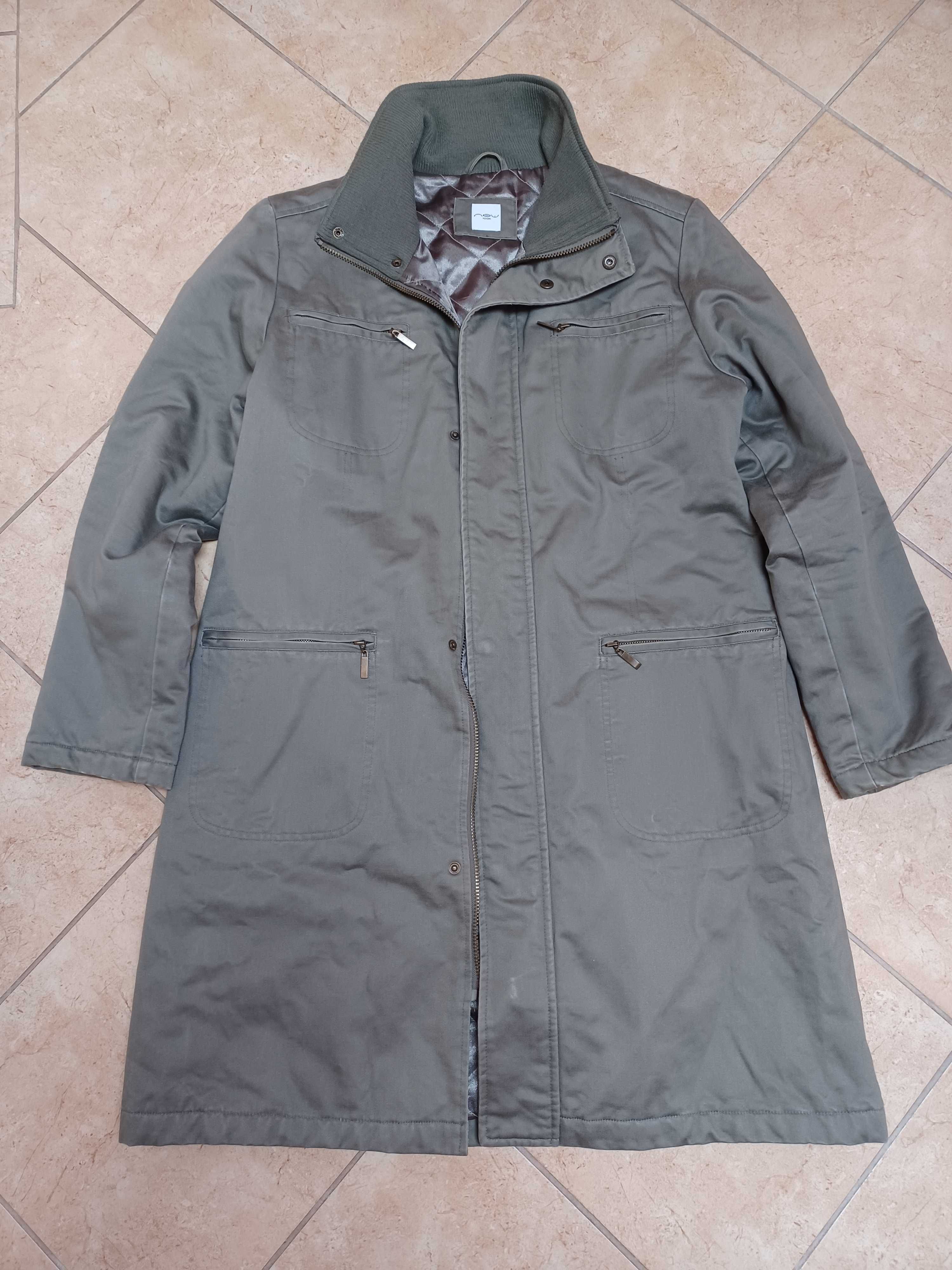 Kurtka damska dluga khaki New Look r. XL