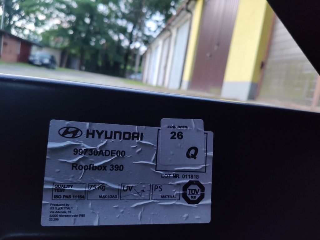Orginalny Box i Belki dachowe Hyundai i30