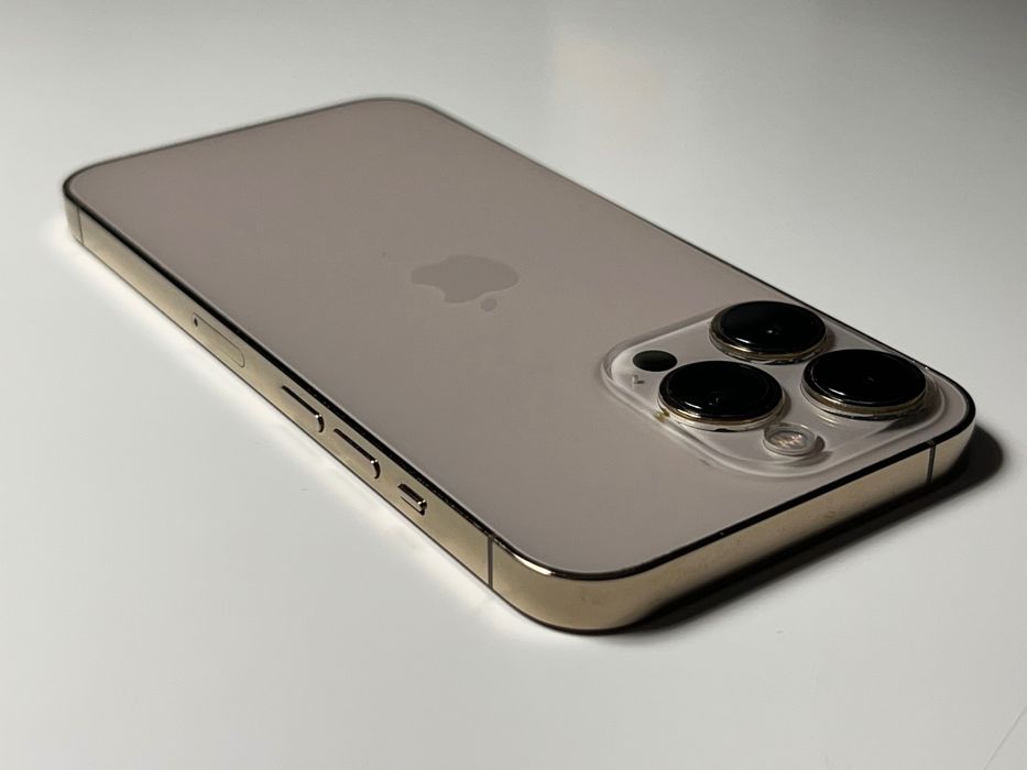 iPhone 13 PRO/ GOLD/ 128GB/ IDEALNY/ Bateria 100%