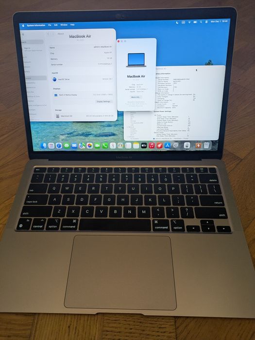 MacBook Air M1, 2021, 13",  16/512 ГБ, гарний стан.