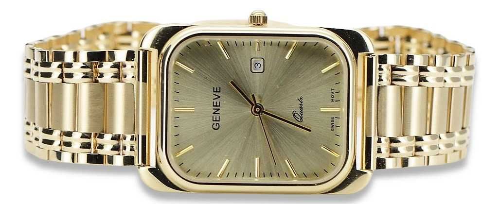 Złoty zegarek męski 14k 585 Geneve mw001y&mbw009y Poznań biżuteria