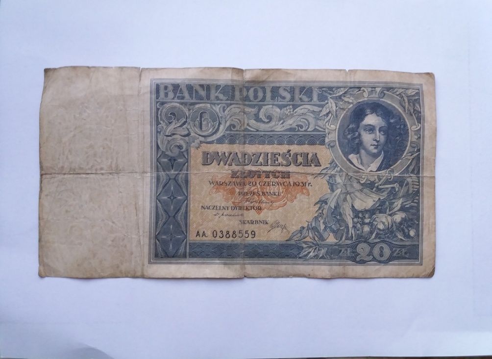 Banknot 20zł r.1931
