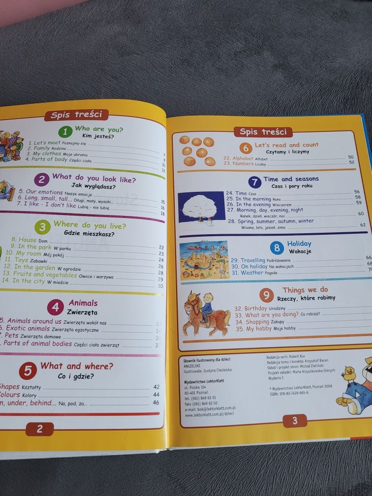 Słownik obrazkowy dla dzieci angielski LektorKlett