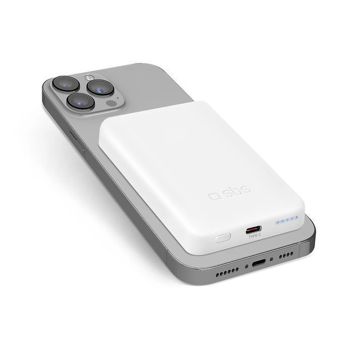 Powerbank SBS TEBB5000MAG1CW 5000 mAh USB-C, kompatybilny z MagSafe