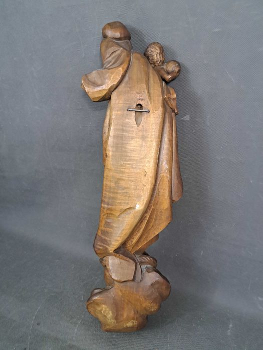 Matka Boska z Dzieciątkiem, Madonna, wisząca rzeźba, wys. 48 cm
