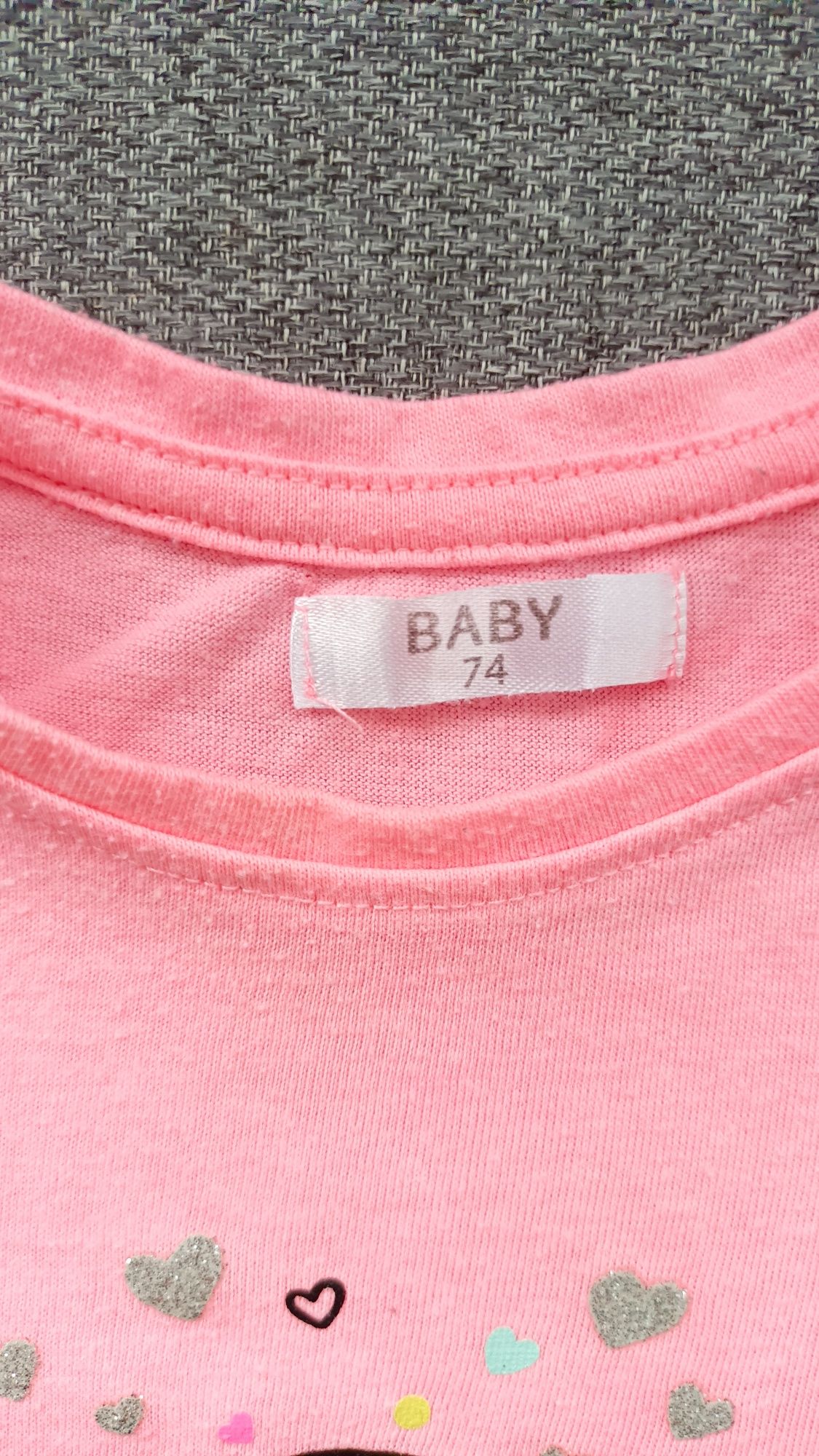 74 Baby bluzeczka niemowlęca na krótki rękaw
