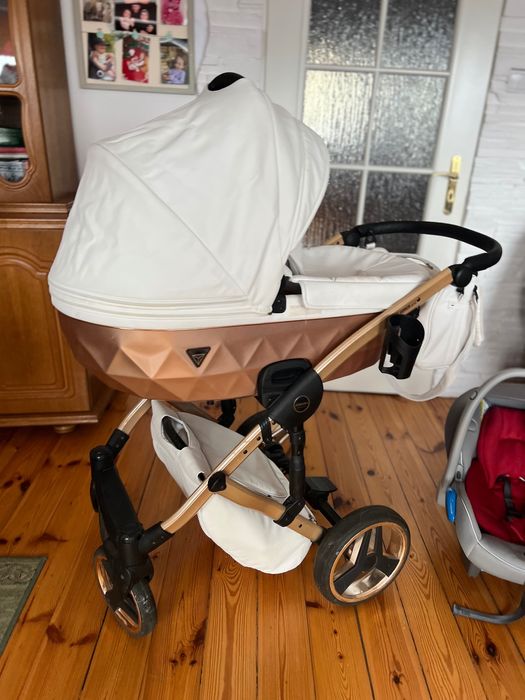 Wózek junama mirror satin plus nosidełko/fotelik avionaut