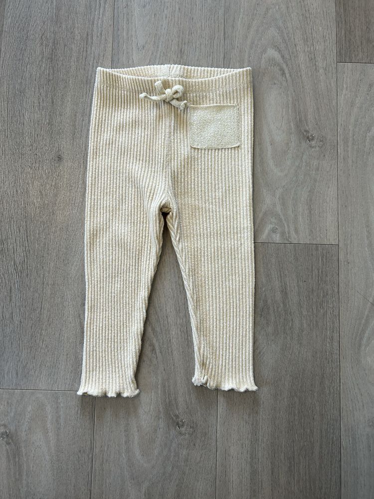 Legginsy prążek Zara rozmiar 86