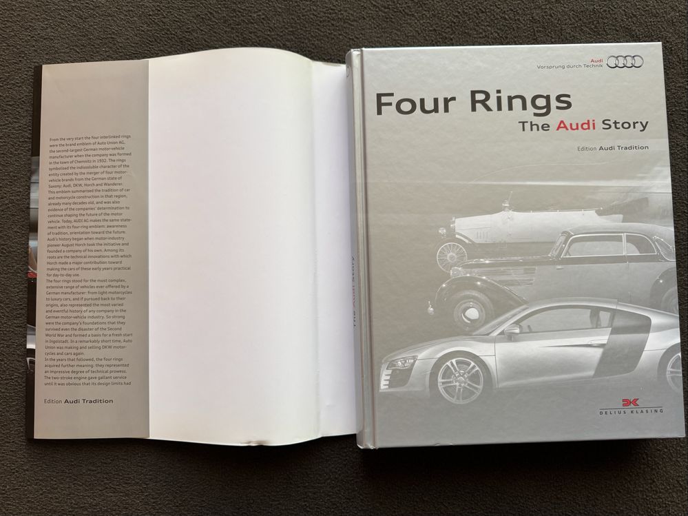 Livro Four Rings - The Audi Story edição luxo