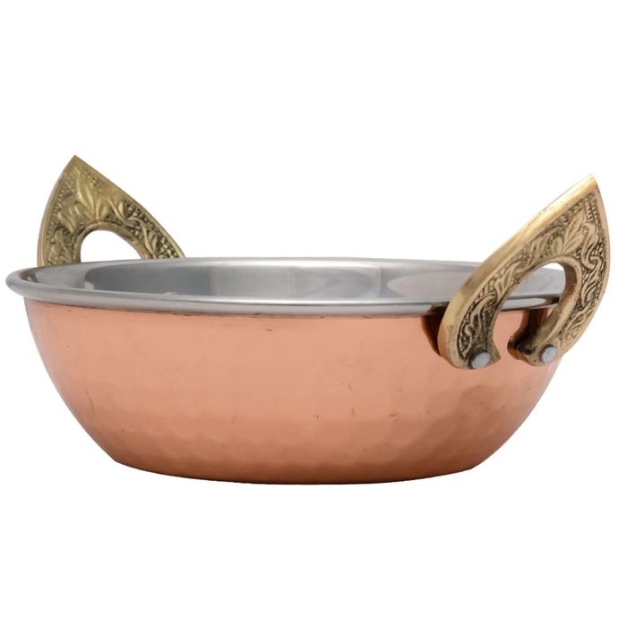 Kadai miska z miedzi i stali nierdzewnej Fern 500ml