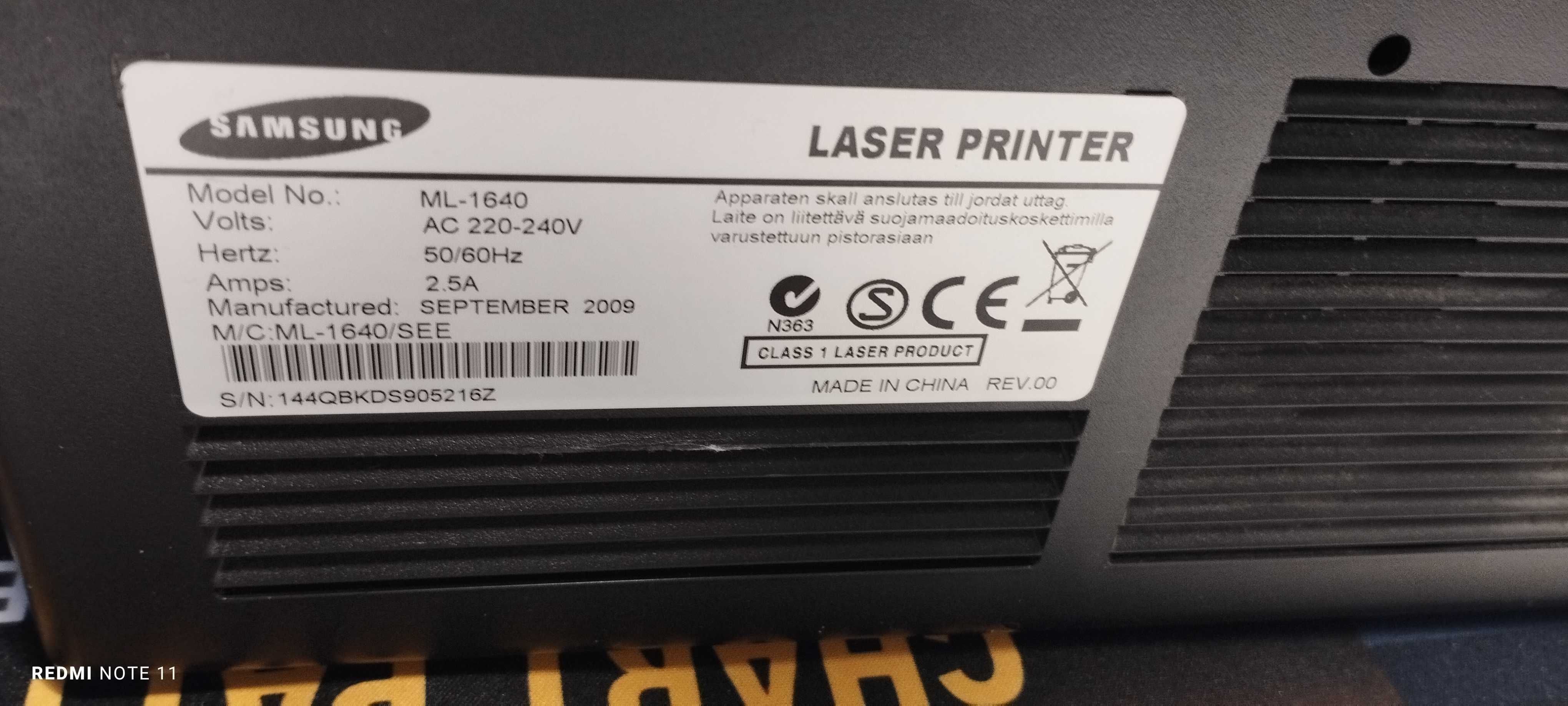 Принтер лазерний Samsung ml-1640