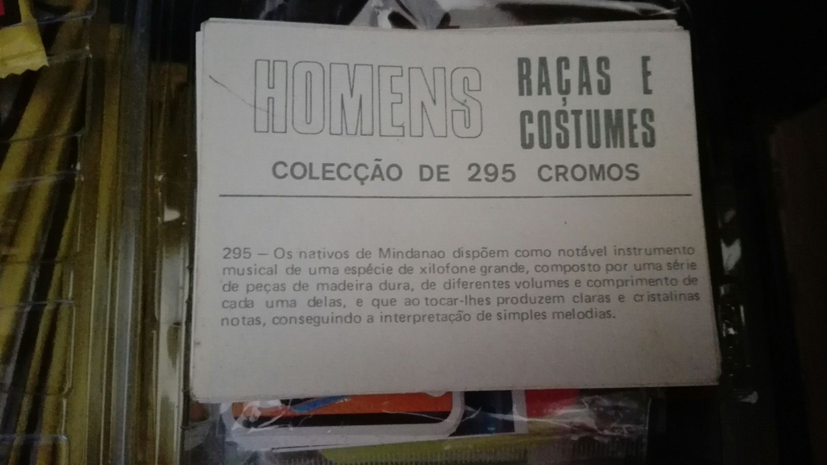 Cromos/calendários antigos
