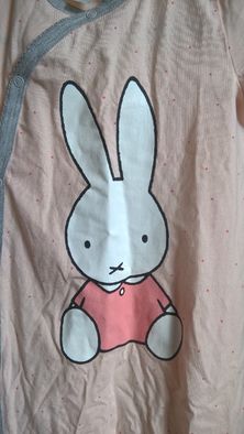 92 (18-24 мес) H&M новый слип (пижама, человечек) с зайцами Miffy