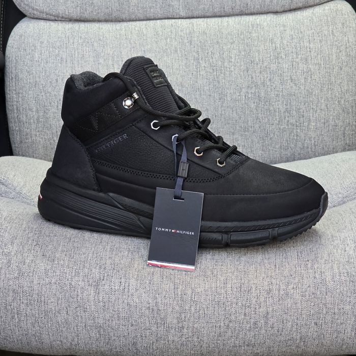 Чоловічі зимові черевики Tommy Hilfiger | набукова шкіра