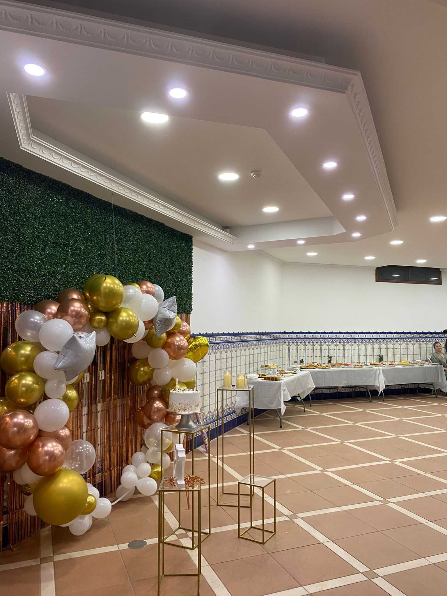 Espaço, salão, sala para festas e eventos