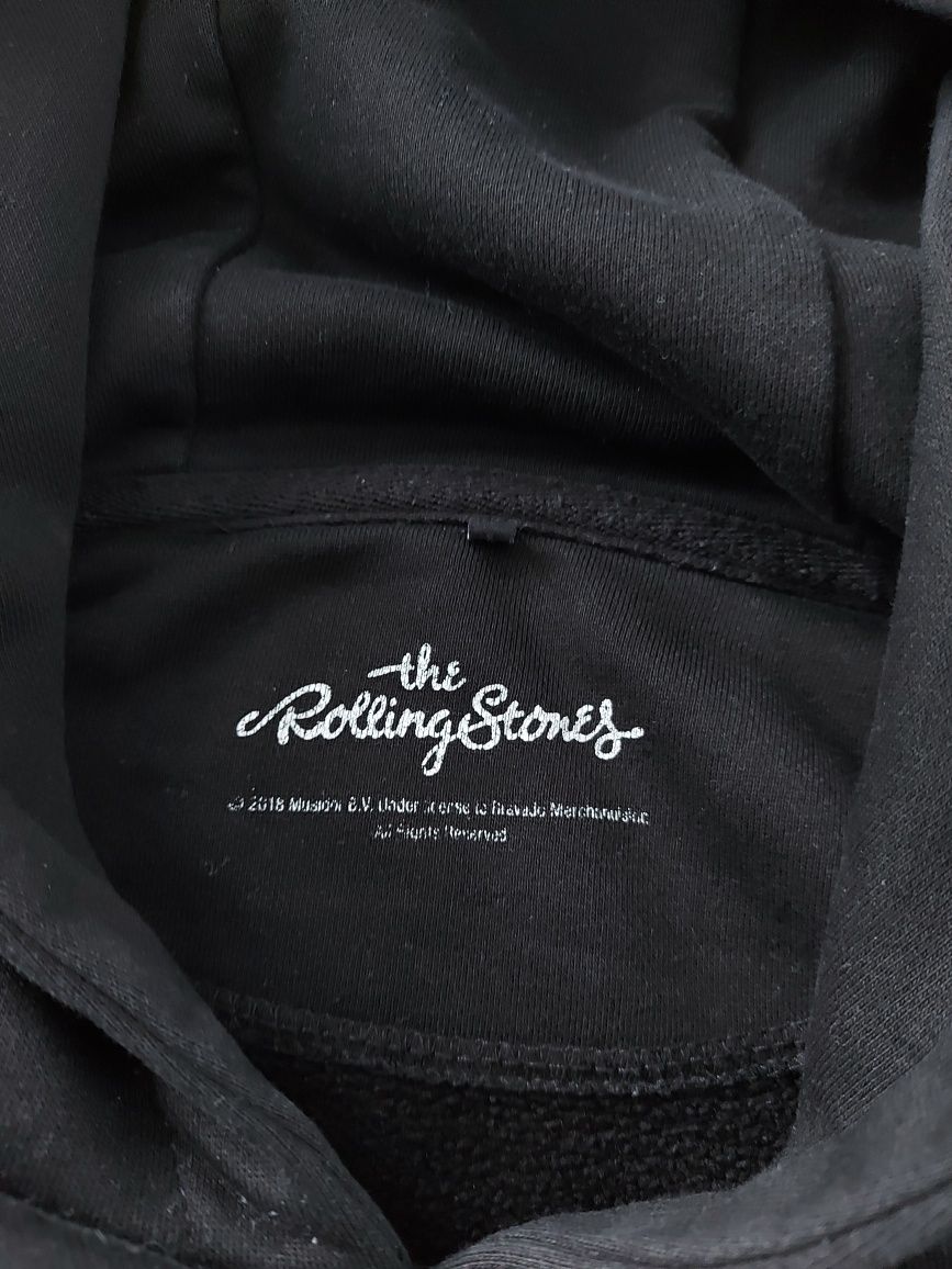 Bluza z kapturem Czarna Rolling Stones Chłopiec 152-158