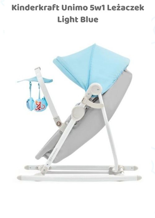 Wymienię Kinderkraft Unimo 5w1 Leżaczek Light Blue