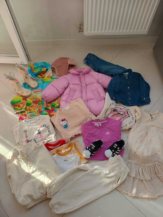 Шикарные детские вещи Zara Adidas Next H&M на девочку 4 года