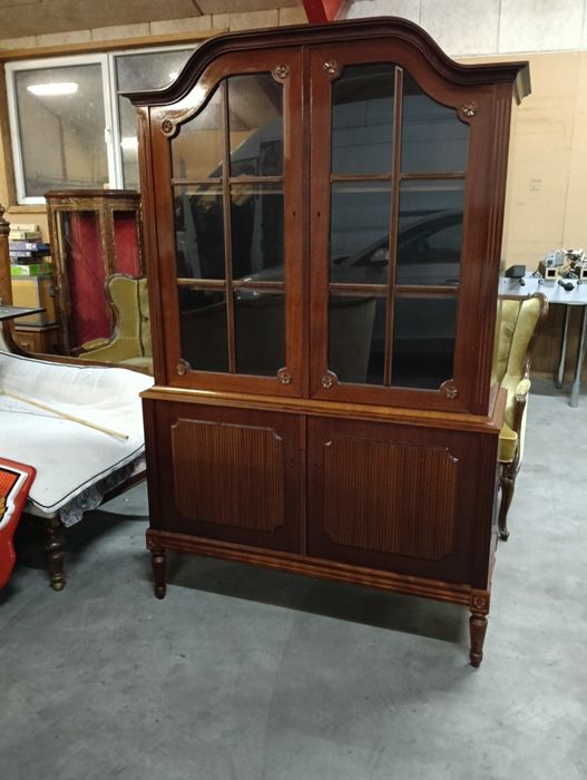 Piękna antyczna witrynka serwetnik styl gustawiański