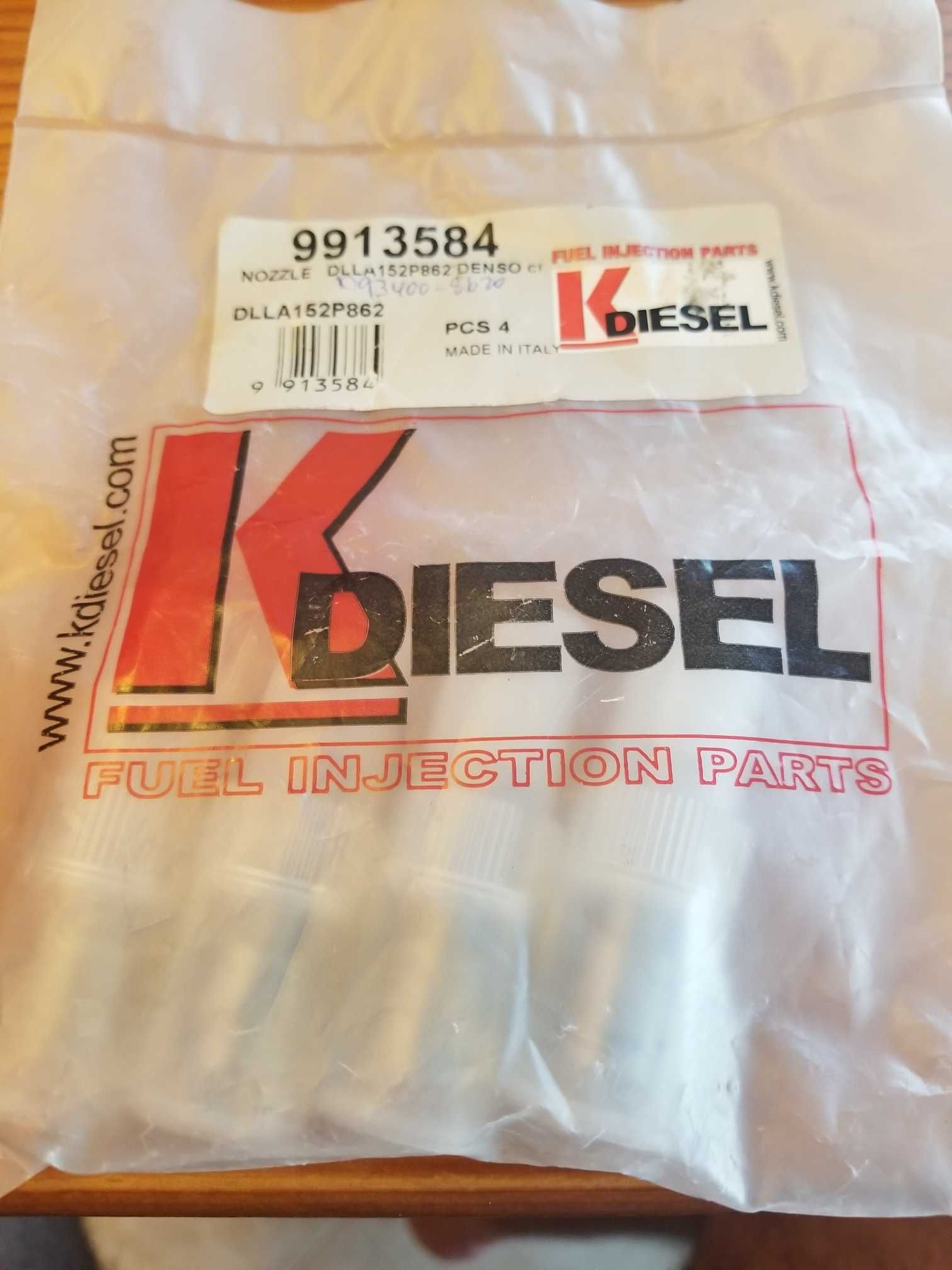 Jogo de 4 Bicos da KDIESEL, novos para porta-injetor da ISUZU DMAX 3.0