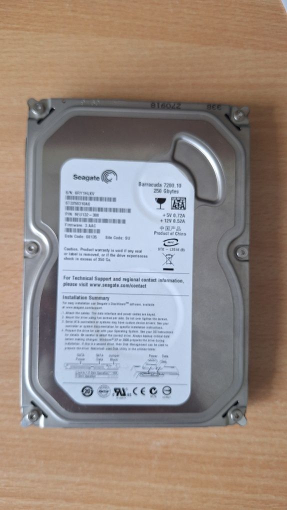 Dysk HDD 250GB Używany