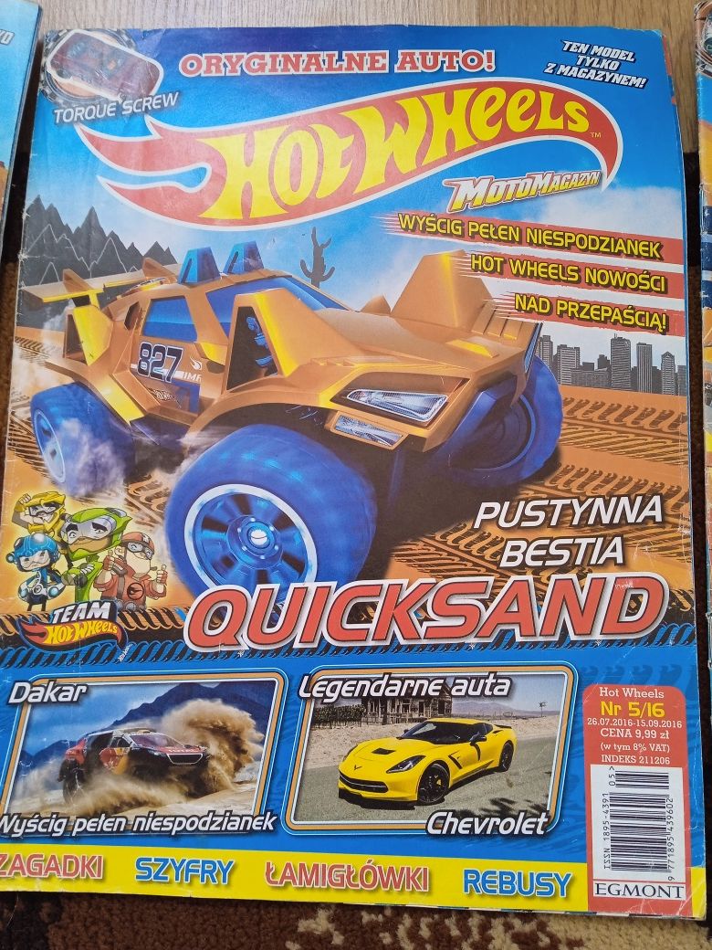 Hot Wheels czasopisma 7 sztuk