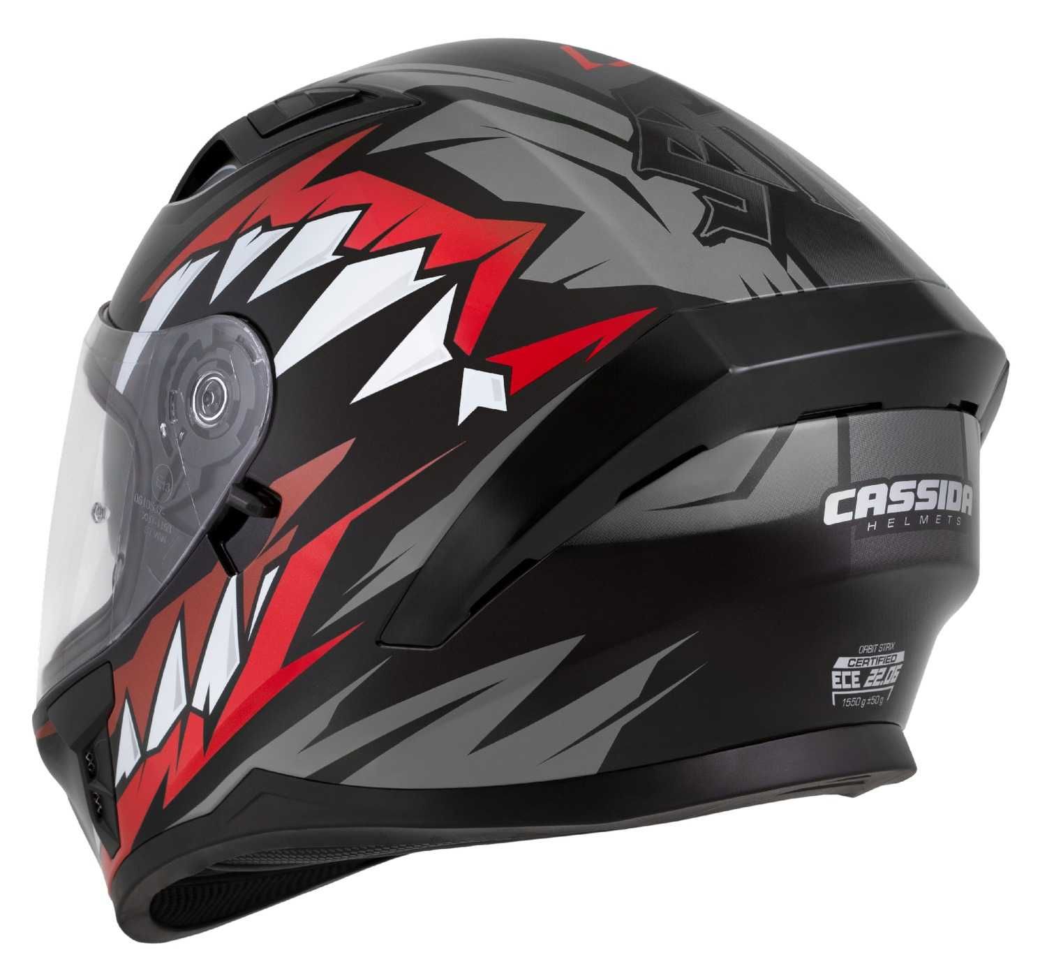 Kask Motocyklowy Cassida ORBIT ECE-06 Pod Pinlock, Interkom XS-XXL