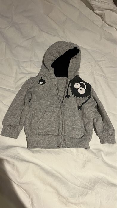 Bluza kaptur szara 74 chłopiec