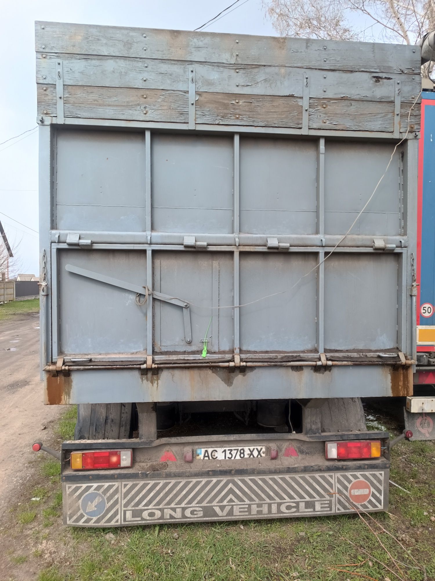 Зерновоз Fruehauf бортовий напівпричіп