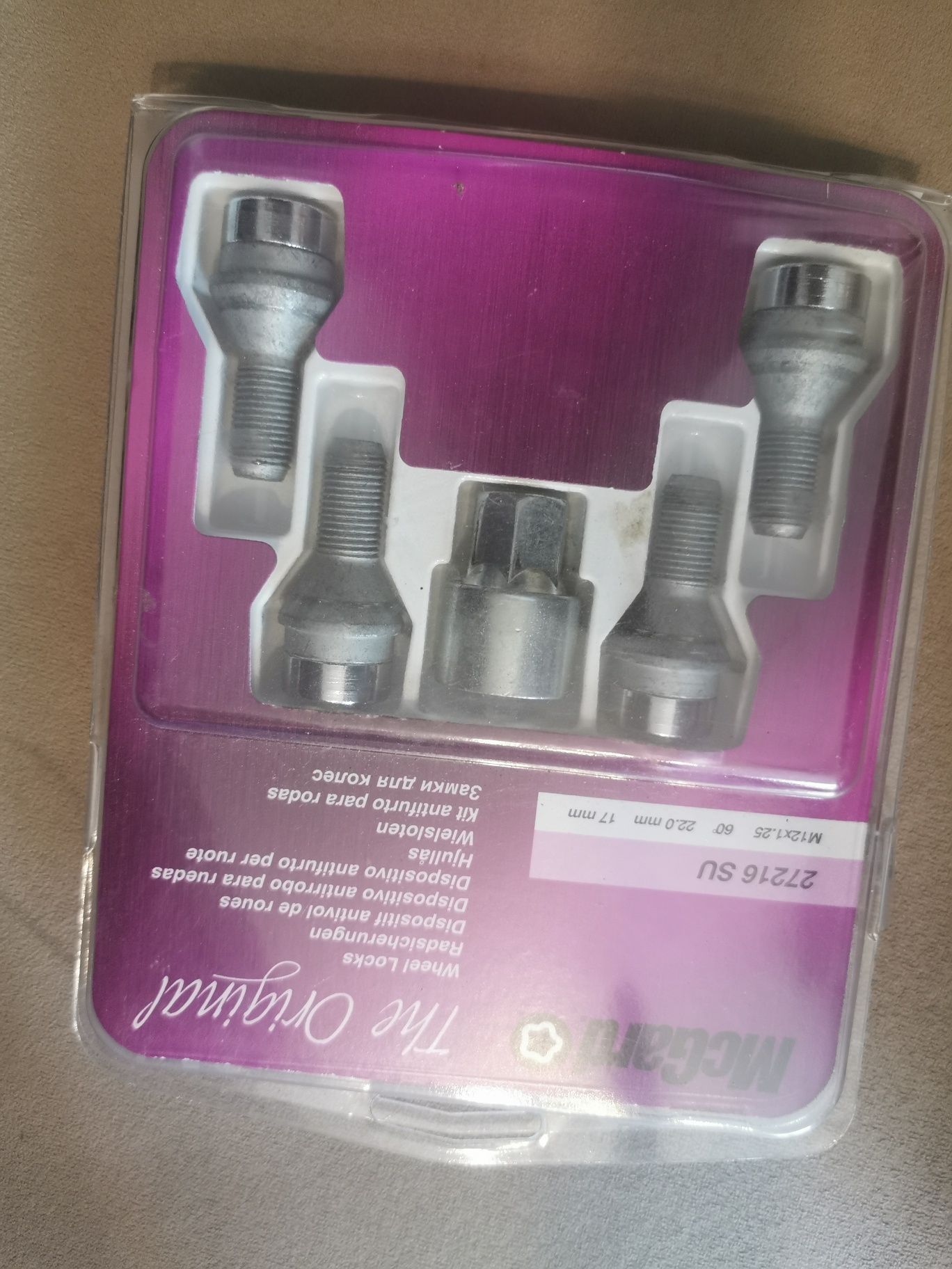 McGARD 27216SU Śruby zabezpieczające do kół felg 4 szt. M12 x 1,25