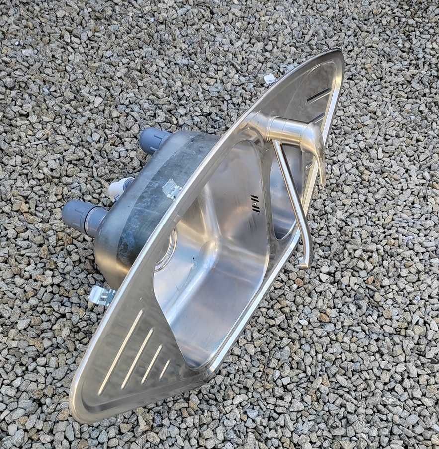 Zlew 40x40 z dodatkową komorą + bateria