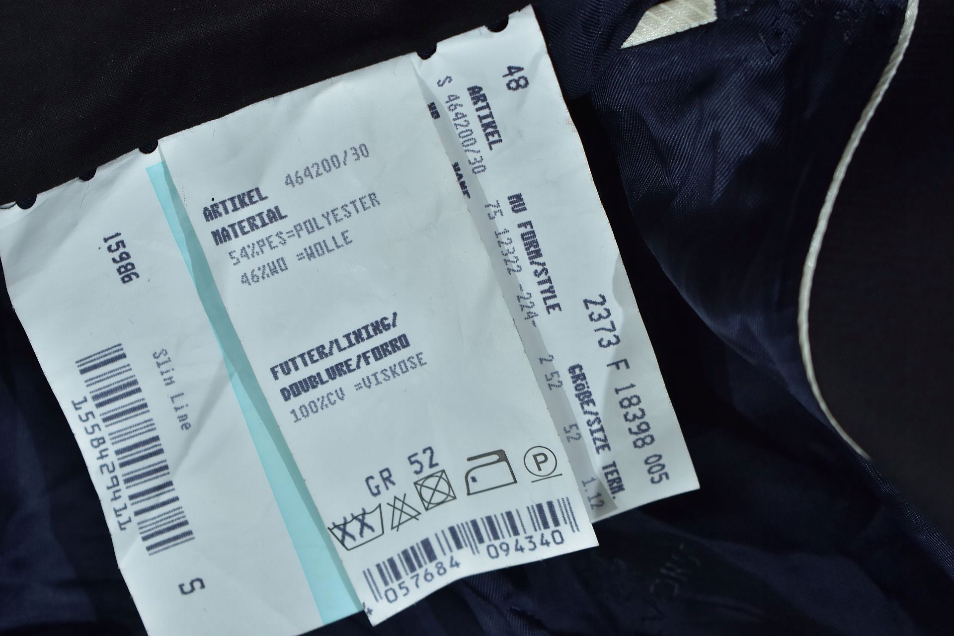 Wilvorst Marynarka Męska Z Mieszanki Materiałow 48