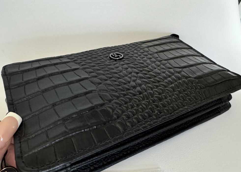 HT Leather барсетка клатч чоловіча Батсетка клатч мужской под ерокодил