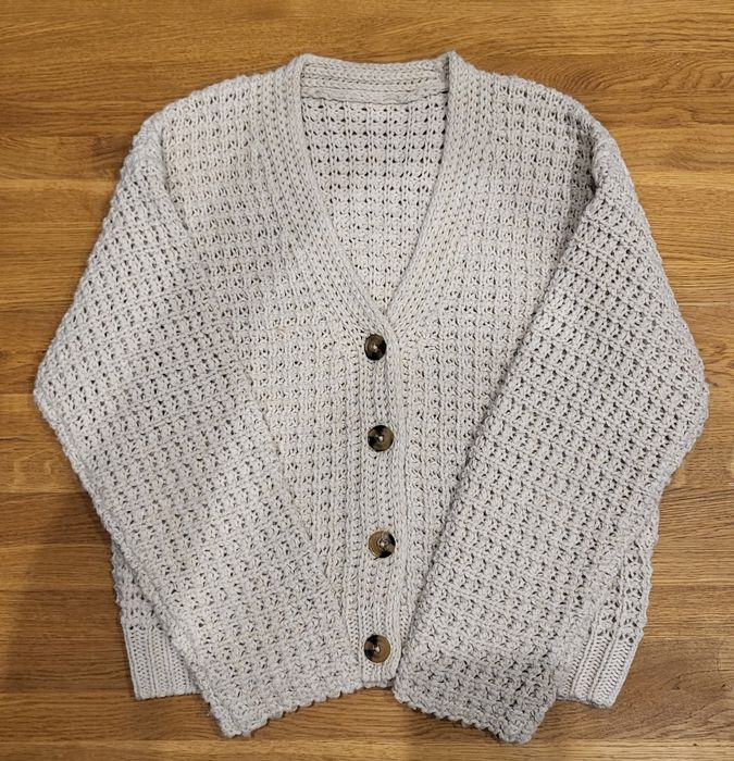 Kardigan beżowy sweter M