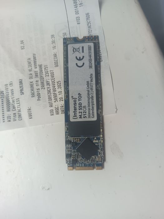 Dysk SSD 512gb m.2