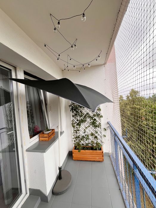 Parasol ogrodowy + porządna betonowa podstawka IKEA