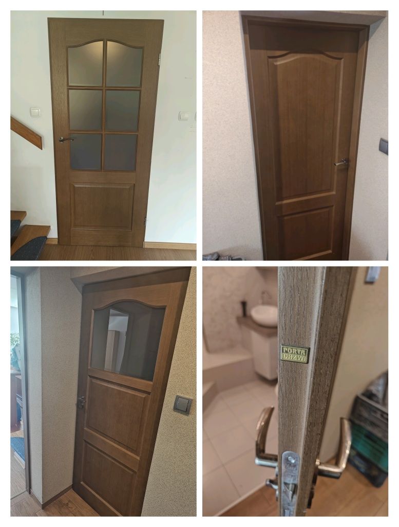 Drzwi wewnętrzne przylgowe Porta Madryt 80 70 + ościeżnica jak nowe