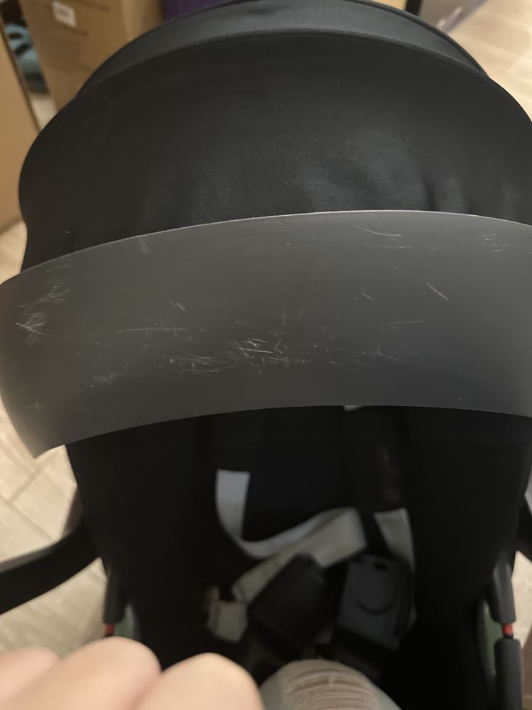 Люлька cybex priam sepia black, автокрісло cloud t+size