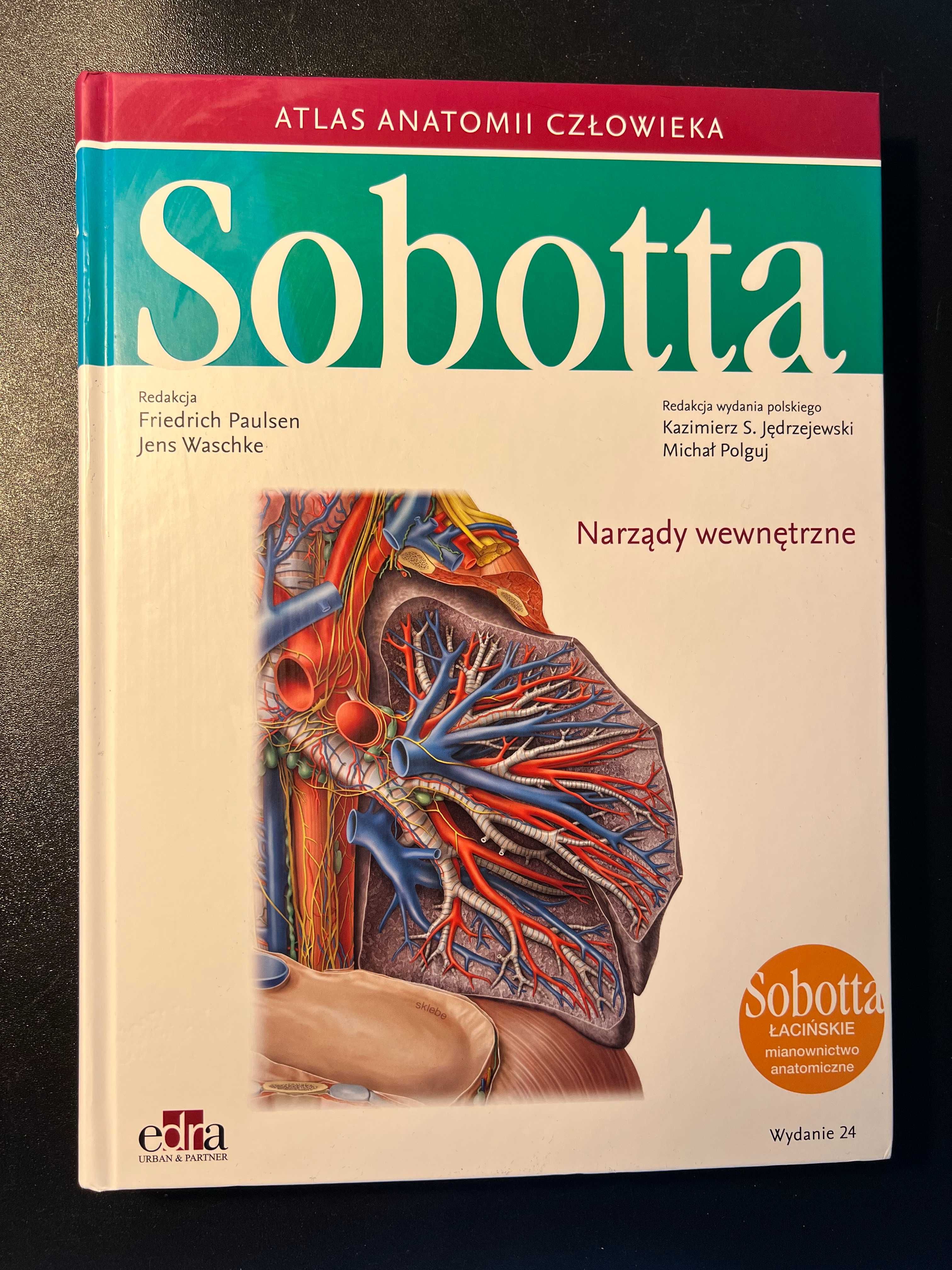 Atlas Anatomii Człowieka Sobotta | 3 tomy | Łacińskie mianownictwo