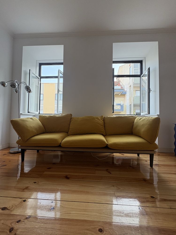 Floyd Sofa 3 lugares - Amarelo Mostarda