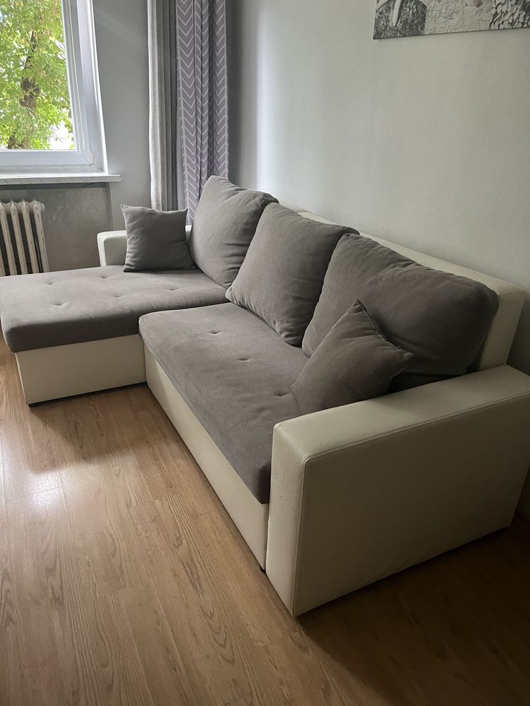 Narożnik rozkladany pojemnik na posciel