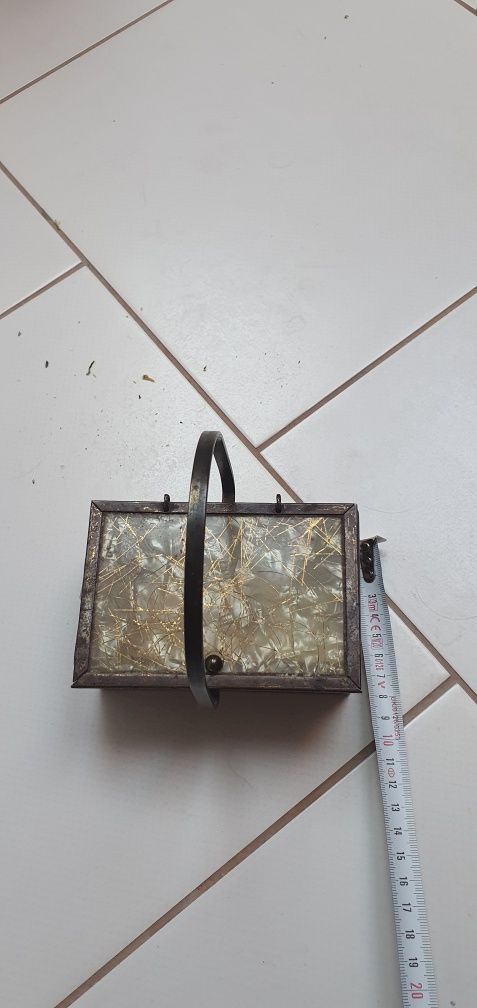 Szkatułka metalowa retro