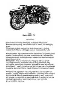 Instrukcja Obsługi motocykla M-72 - 1954 jz. polski