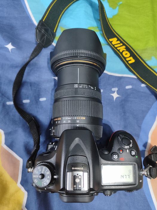 Nikon D7100 Sigma DC 17-50 F/2.8 EX HSM + torba, lampa błyskowa i inne