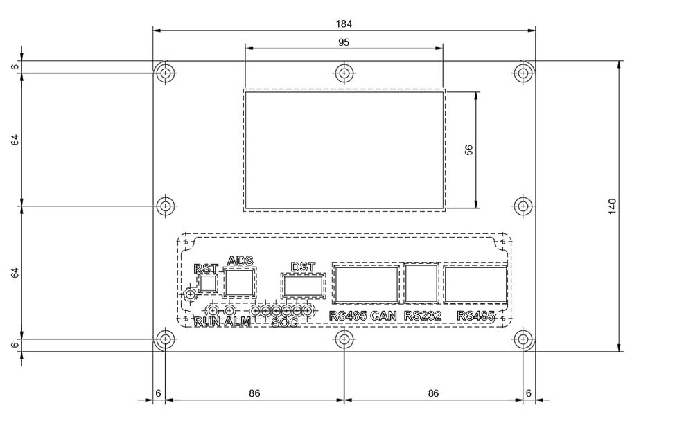 Панель Корпус для JK BMS JiKong кріплення BMS з екраном 3.2 дюйма