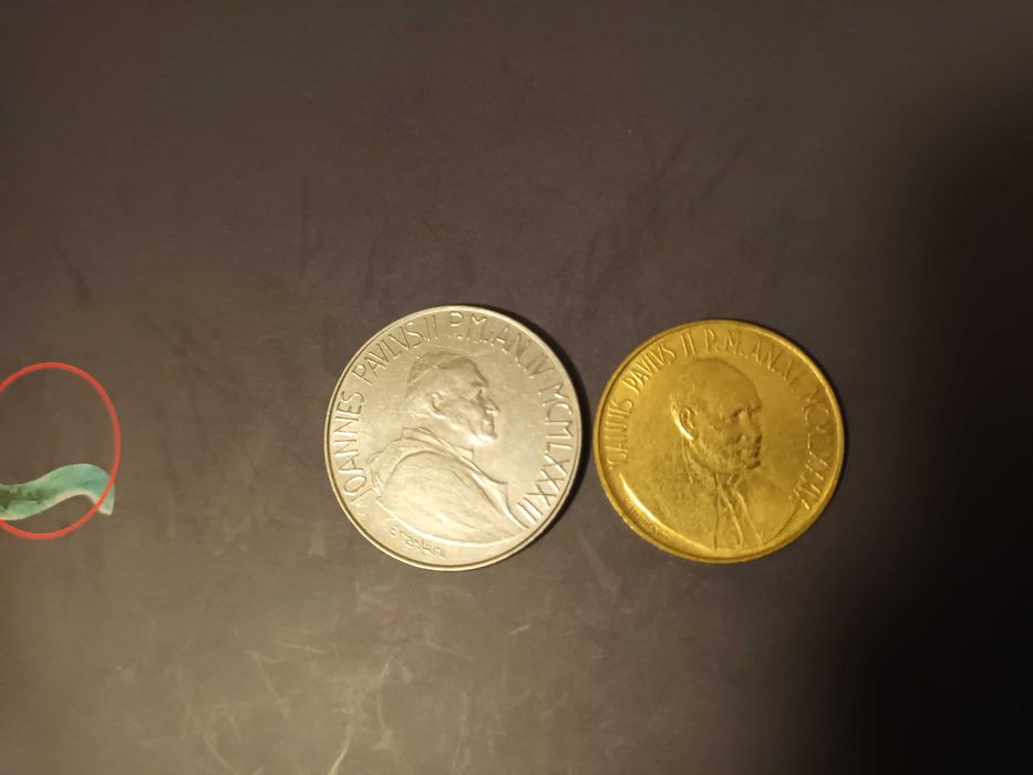 Liry watykańskie 2 sztuki cena za zestaw rocznik 1982,1989