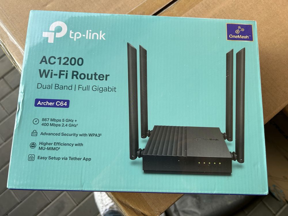 tp link ac1200 wifi router archer c64